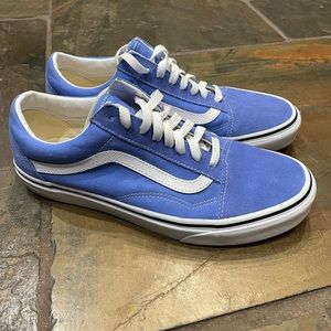 Lake blue tie up Vans
